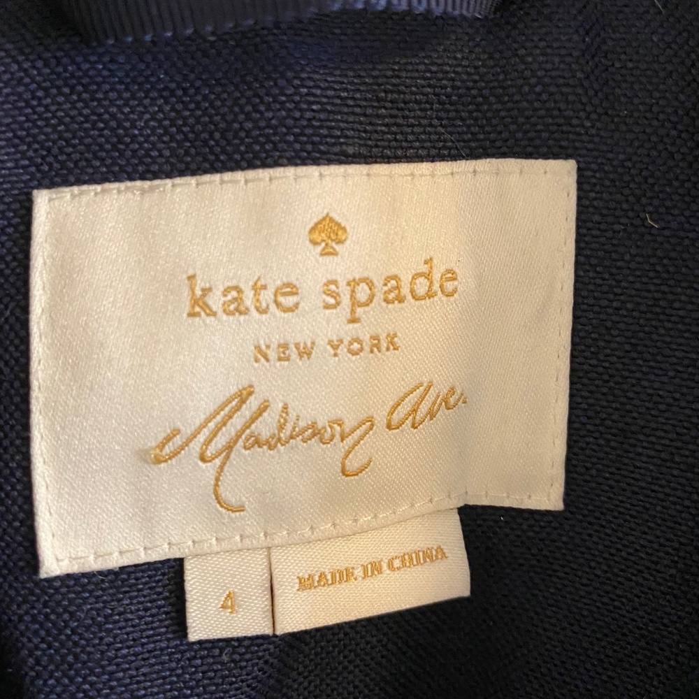 Kate Spade New York Scallop Navy Blazer - Picture 3 of 3